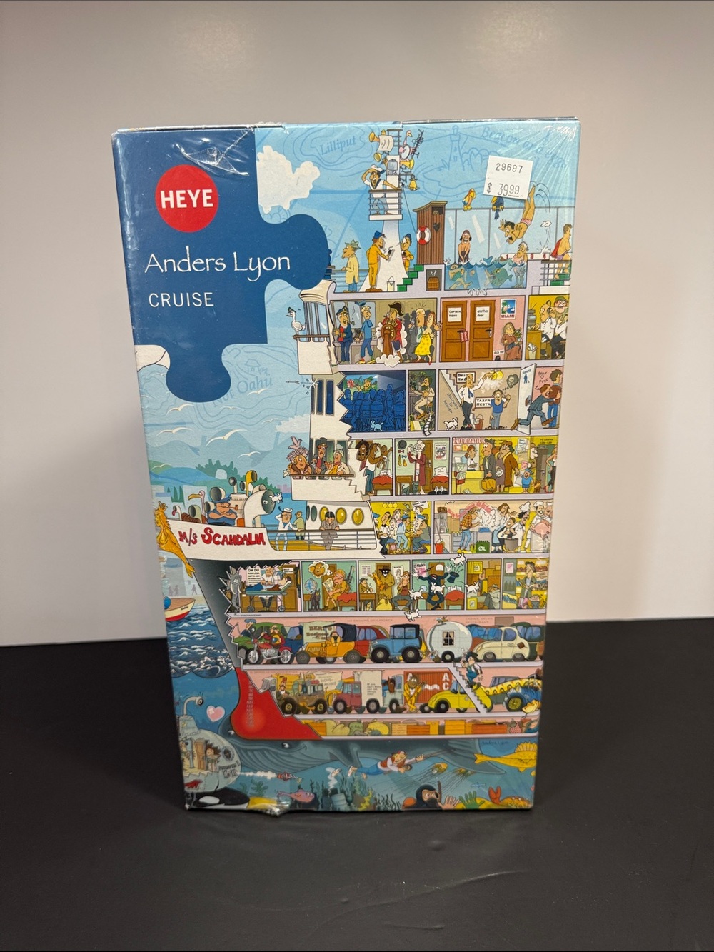 2015 Anders Lyon "Cruise" 1500-Piece Triangular Jigsaw Puzzle by Heye SEALED